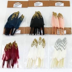 10-14cm Feather with glitter ST94070