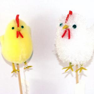 10cm Easter chick on 50cm stick 19EA021BS-50