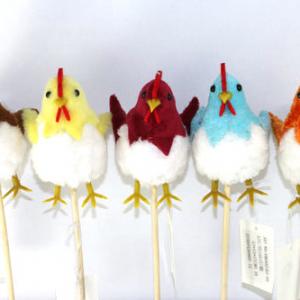 10cm Easter chick on 50cm stick 19EA021K2-50