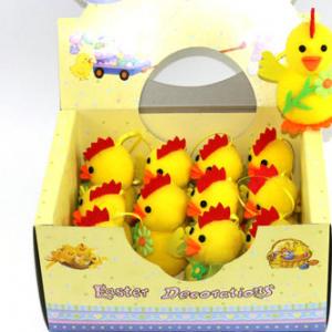 10cm Easter pom pom duck 12pk 15BY228A4