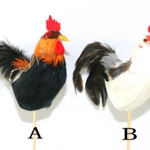 10cm Feather chick on stick 20Y070