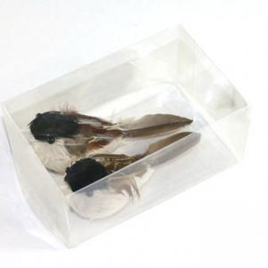 13cm Feather bird with clip ST92011