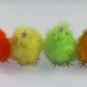 16cm Feather chick with crown ST91041