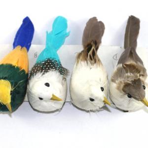 17cm Feather bird with clip ST92070