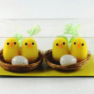 2 Chick with egg in nest 2pk