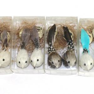 2 bird in nest and 2 egg in nest asst. ST92038