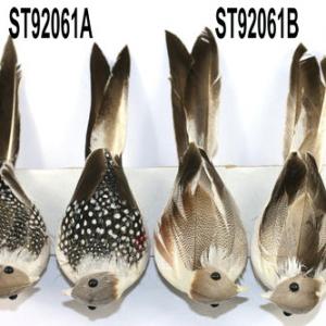 20cm Feather bird with clip ST92061