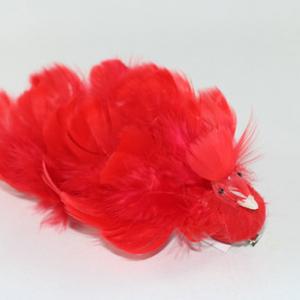 22cm Feather peacock with clip