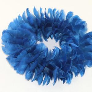 25cm feather wreath dark blue