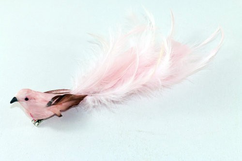 26cm Feather bird with clip 