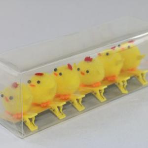 2cm Easter chick with clip 6pk