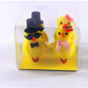 2pc chicken with hat 2pc chicken with flower - 副本 - 副本 - 副本