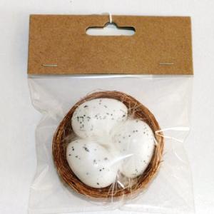 3 Easter egg 3cm in 6.5cm nest