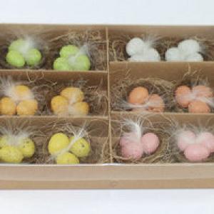 3 Easter egg in nest asst. color