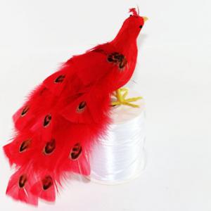 30cm Feather peacock red