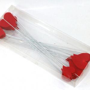 3cm, 5cm heart with stick 24pc asst. 18A206