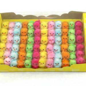 3cm chenille chick  color asst. 72pk