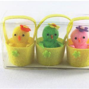 3pc chicken in felt basket