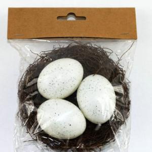 3pc egg in 12cm Nest
