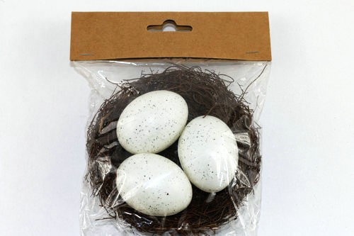 3pc egg in 12cm Nest