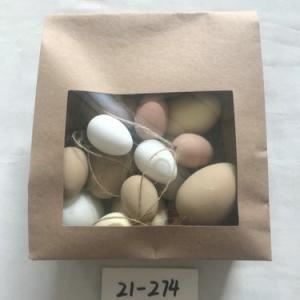 4,6,7cm plastic egg 16pc asst. 21-274/275/276