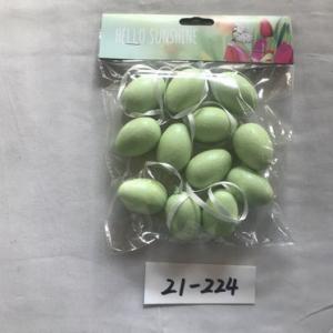 4cm plastic egg with glitter and rope 12PC 21-224/225/226