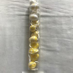 4cm plastic egg with painting and rope 12PC 21-264/265/266
