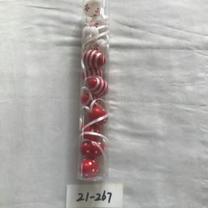 4cm plastic egg with painting and rope 12PC 21-267/268/269/270