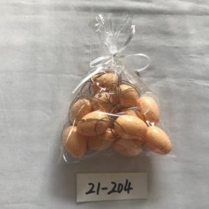 4cm plastic egg with spot and rope 12PC 21-204/205/206