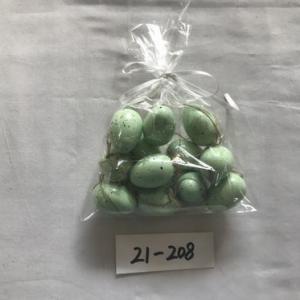 4cm plastic egg with spot and rope 12PC 21-207/208/209/210