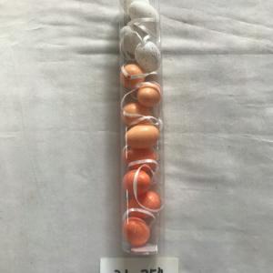 4cm plastic egg with spot and rope 12PC 21-254/255/256