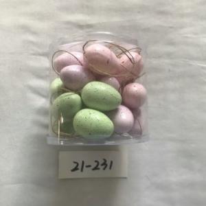 4cm plastic egg with spot and rope 24PC 21-231/232/233