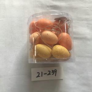 4cm plastic egg with spot and rope 24PC 21-237/238/239/240