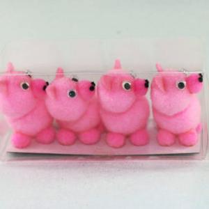5cm Easter pom pom pig 4pk
