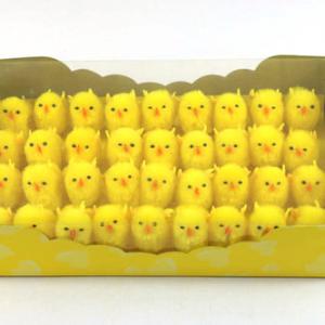 5cm chenille chick 36pk 15BY133
