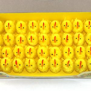 5cm chenille chick with comb 36pk