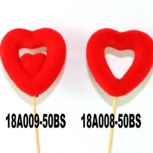 5cm heart with stick 18A008/9-50BS