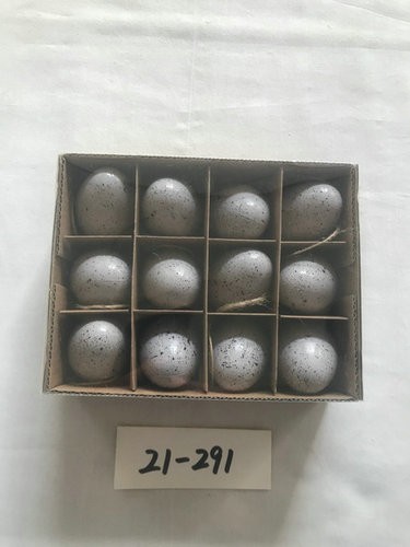 5cm plastick egg with spot and rope 12pc 21-291/292/293