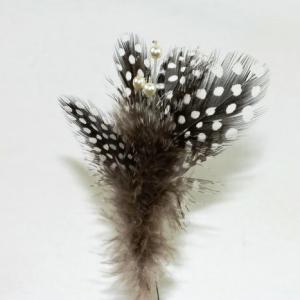 6-12cm Feather with pearl ST94100