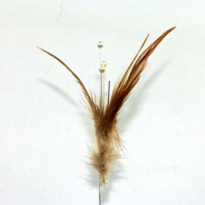 6-12cm Feather with pearl ST94101