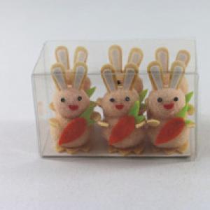 6PC BUNNY WITH CARROT