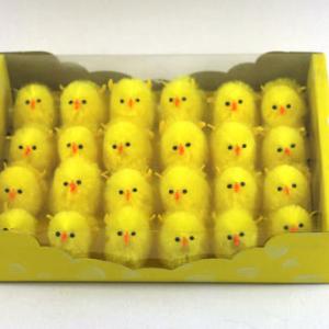 6cm Easter chenille chick 24pk 98-24