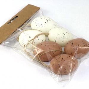 6cm plastick egg with rope 6pc 13BY015