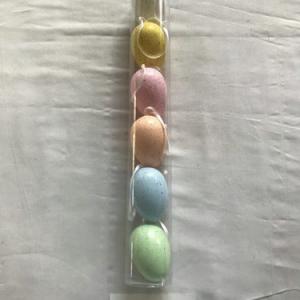 6cm plastick egg with spot and rope 6pc 21-367/368/369/370