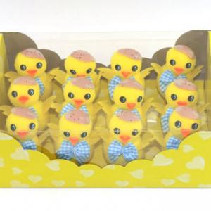 9cm Easter pom pom duck 12pk 15BY129A-2