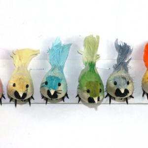 9cm Feather bird ST92053