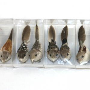 9cm Feather bird with clip ST92012