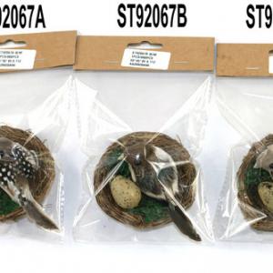 9cm Nest with bird and egg ST92067