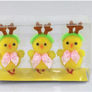 Chicken with antlers and bowknot - 副本