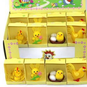 Easter bunny ,chick 4 asst in display box 15BY626B2